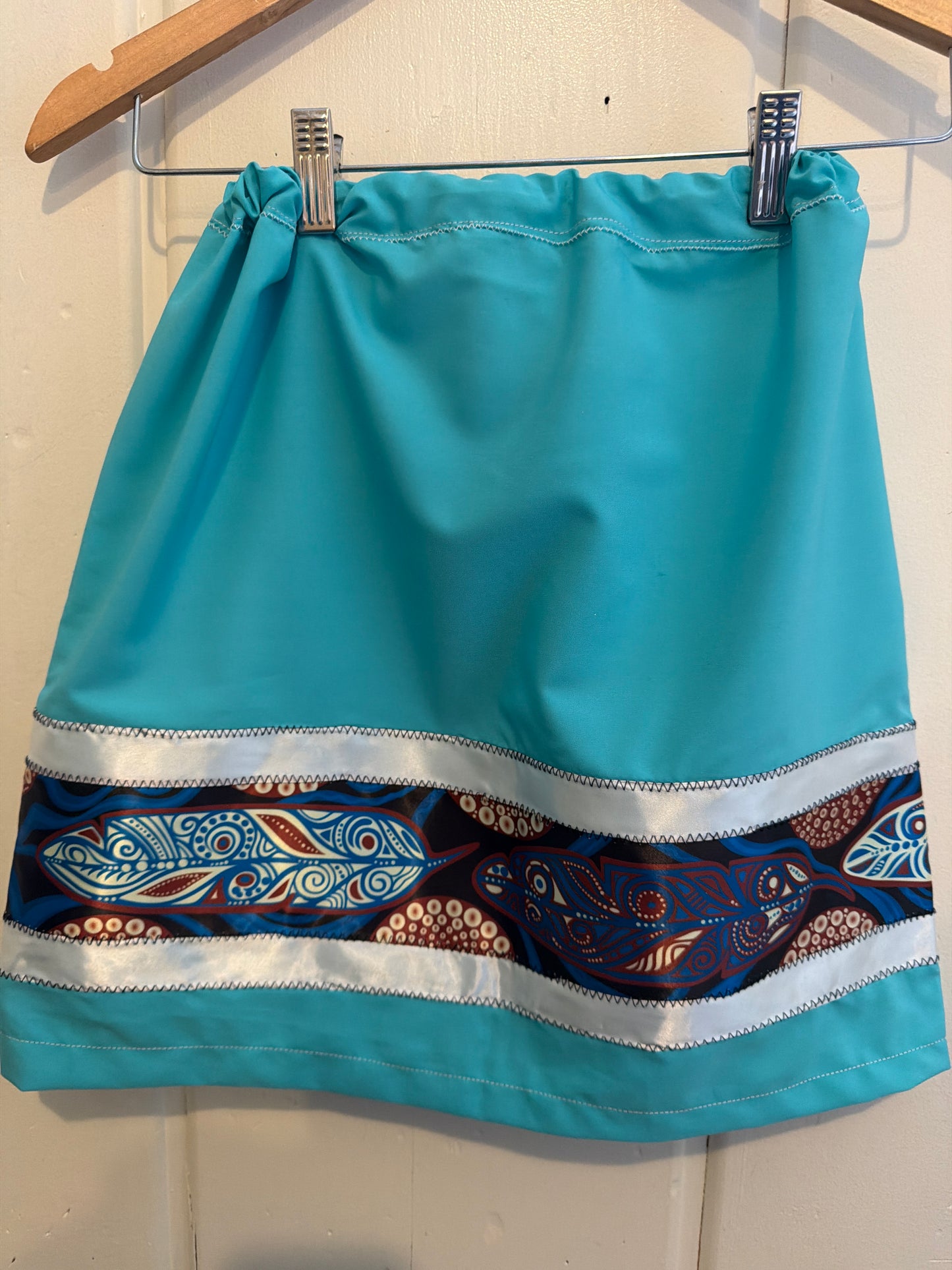 Turquoise feathers