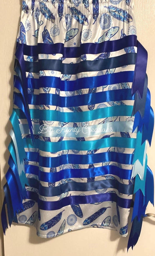 Blue feather L-XL