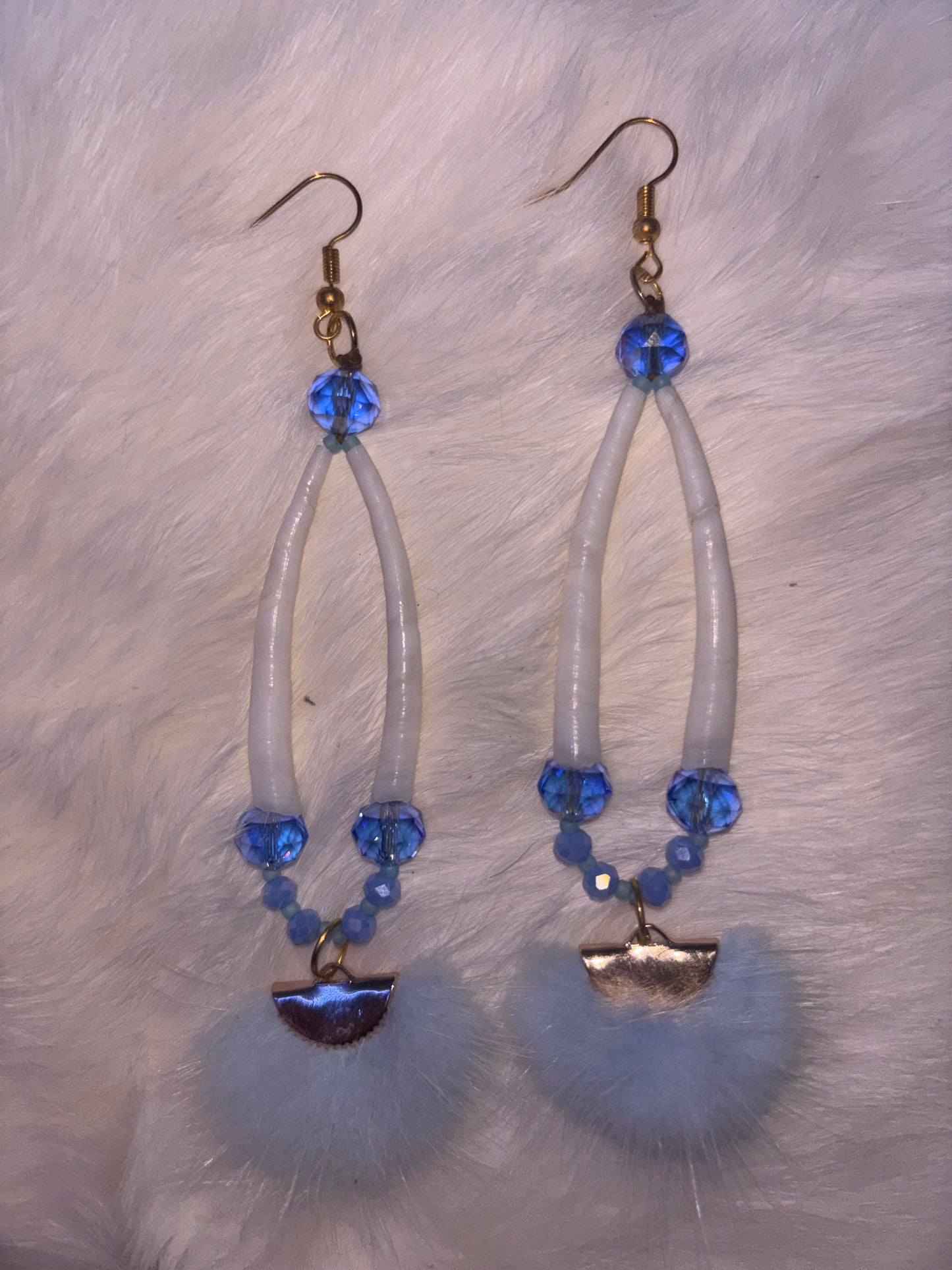 Earrings with da fur